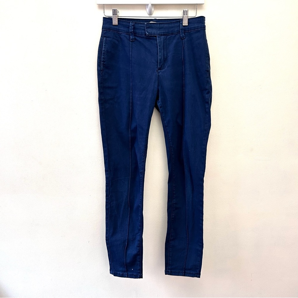 Modcloth dark wash front seam skinny jeans size medium